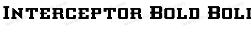 Interceptor Bold Bold1字体转换